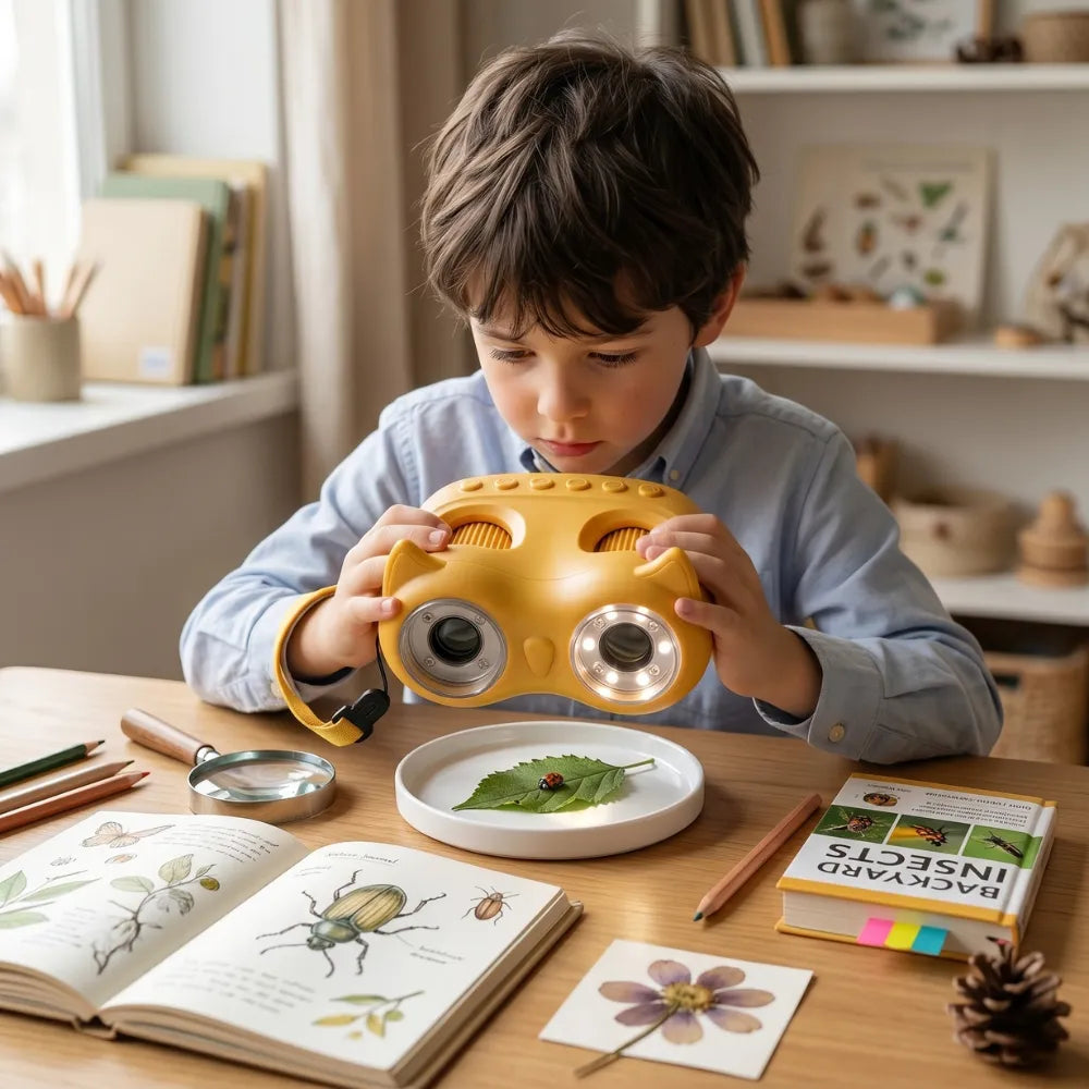 Kit Wildscoper 2-en-1  Microscope + Télescope numérique enfant 4-14 ans · 100 missions offertes